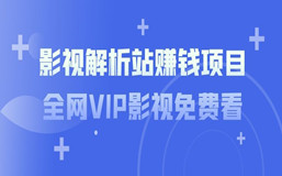 影视解析站赚钱项目:全网VIP影视免费看