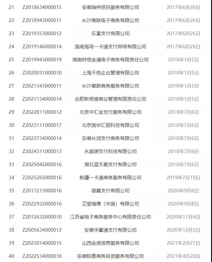 央行官网更新:注销4张支付牌照!