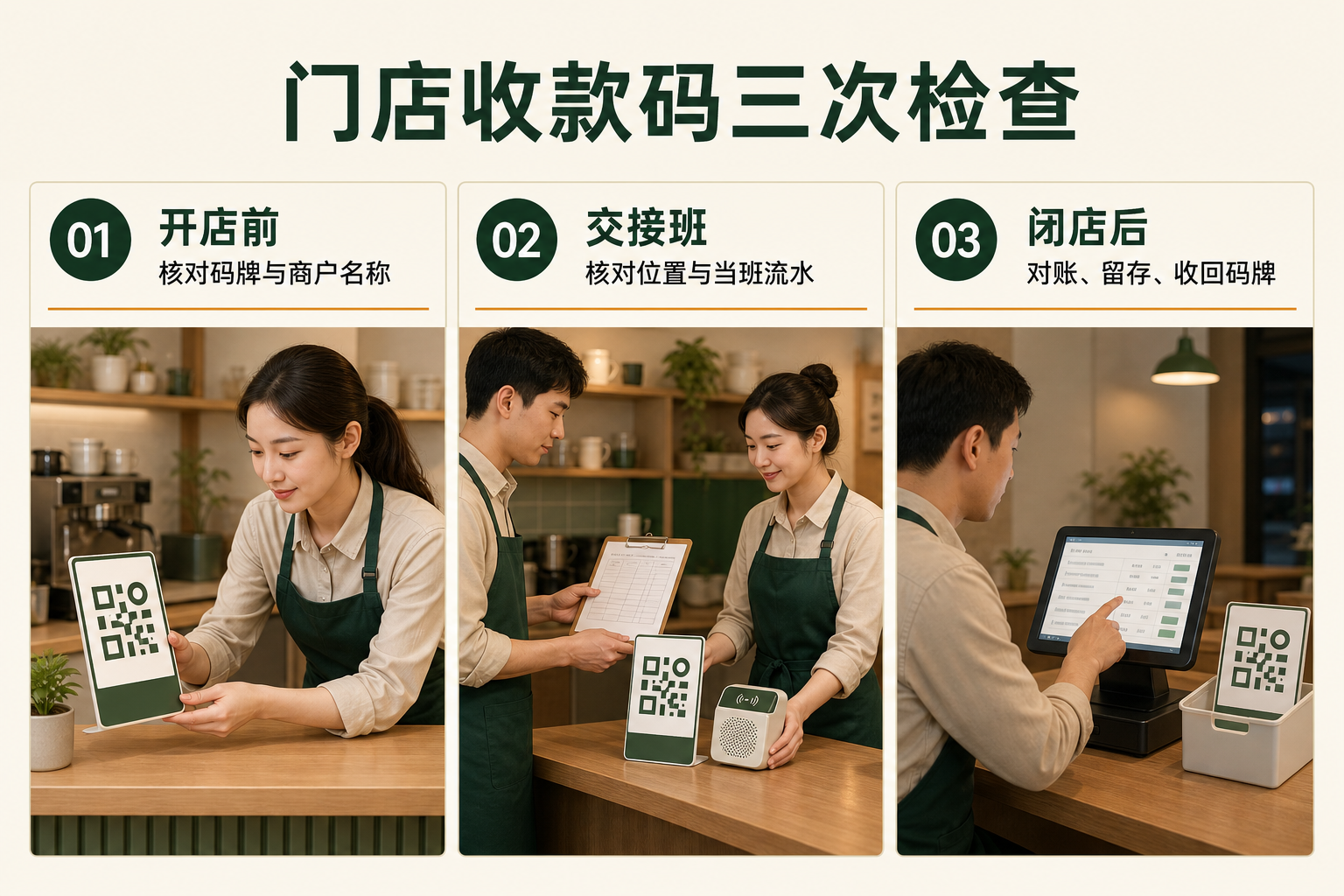 门店收款码会被调包吗？每天做好这3次检查