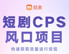 315上线的鼓象短剧推广平台,布局淘宝和TK,抓紧入局!