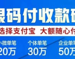 近期火爆的产品-银码付，支付宝＆微信大额收款码，最多注册十户，0.55%费率，单笔可20W-50W