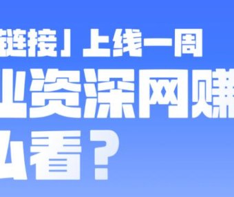 超级链接上线一周 行业资深网赚人怎么看?