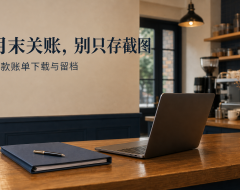 月末关账别只存截图:门店收款账单怎样下载和留档