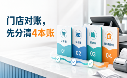 营业额、收款额和到账额为什么对不上?门店日结先分清这4本账