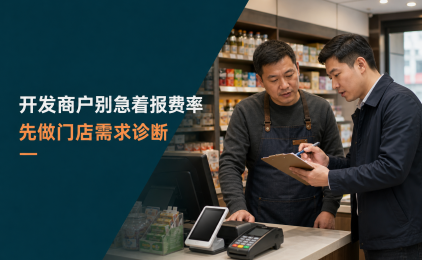 做收款业务代理，第一次拜访门店别急着报费率：先问清这8个问题
