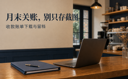 月末关账别只存截图:门店收款账单怎样下载和留档
