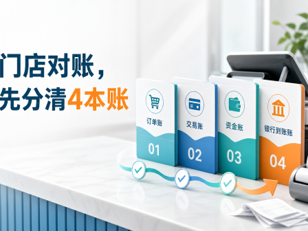 营业额、收款额和到账额为什么对不上？门店日结先分清这4本账