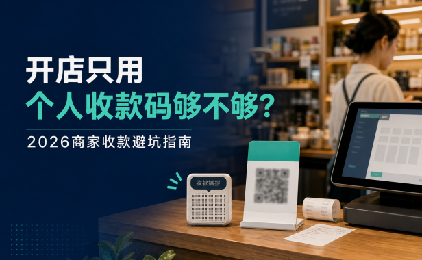 开店只用个人收款码够不够?2026商家收款避坑指南
