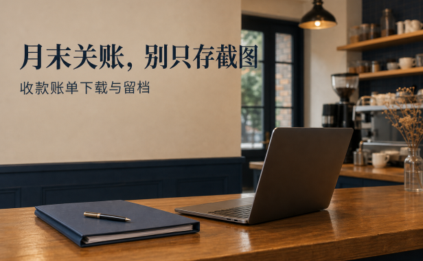 月末关账别只存截图:门店收款账单怎样下载和留档