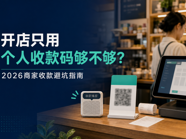 开店只用个人收款码够不够?2026商家收款避坑指南