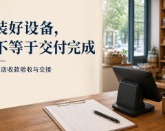 收款设备装好了,为什么还不算交付完成?门店需要一份验收交接单