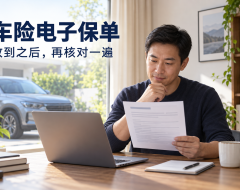 车险电子保单收到了,还要核对什么?把验真、车辆信息和保险期间查完整