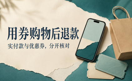 用优惠券买的东西退了,钱和券怎么回?先分清这两笔账