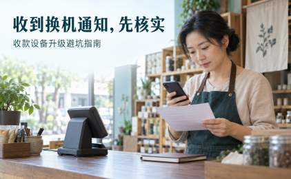 收到POS机升级、停用或换机通知,商户先核实什么?