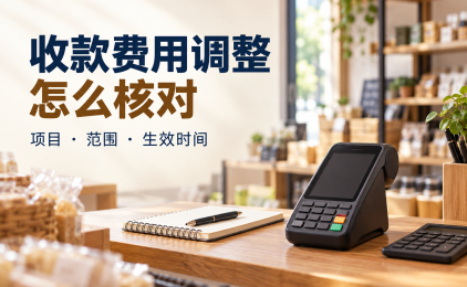 收款费用调整后商户怎样核对收费项目和生效范围
