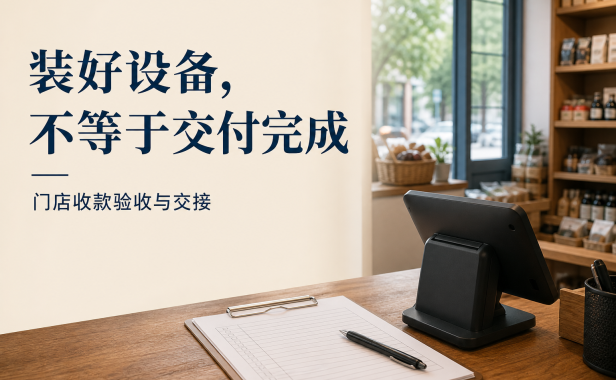 收款设备装好了,为什么还不算交付完成?门店需要一份验收交接单