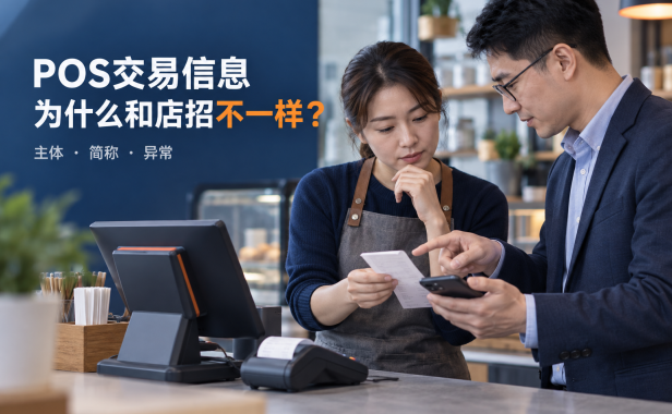 POS机交易信息为什么和店招不一样?先分清主体、简称和真正异常