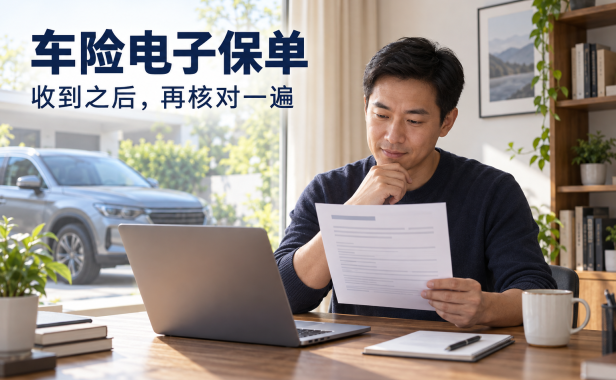 车险电子保单收到了,还要核对什么?把验真、车辆信息和保险期间查完整