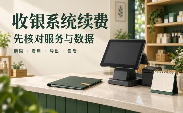 收银系统快到期了,续费前把服务范围和数据出口问清楚