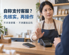 自称支付客服要求共享屏幕,商户应该怎样核实?