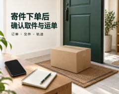 低价寄快递下单后,怎样确认取件和实际运单?