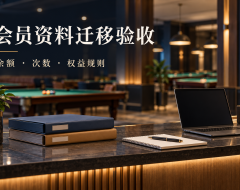 台球厅更换管理系统,会员余额和剩余次数怎样验收迁移?