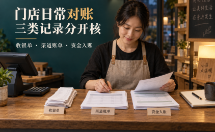 门店日常对账怎么做?把收银订单、支付账单和入账记录分开核