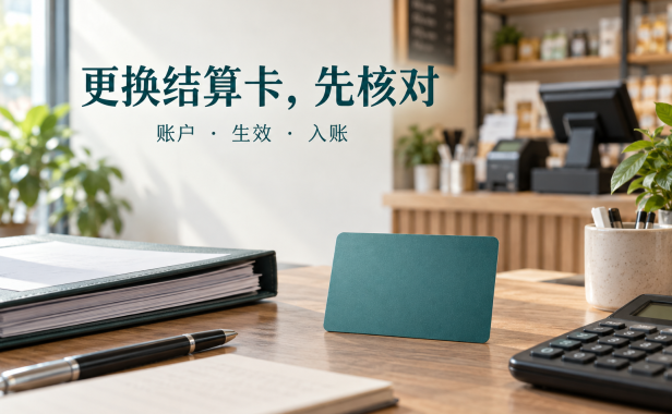 商户更换结算银行卡,怎样确认新账户已经生效?