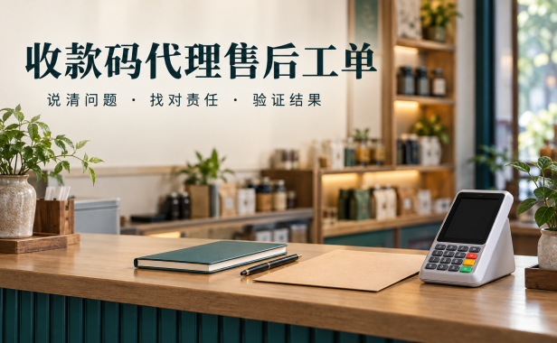 收款码代理接到门店故障求助,怎样提交一次能被处理的工单?