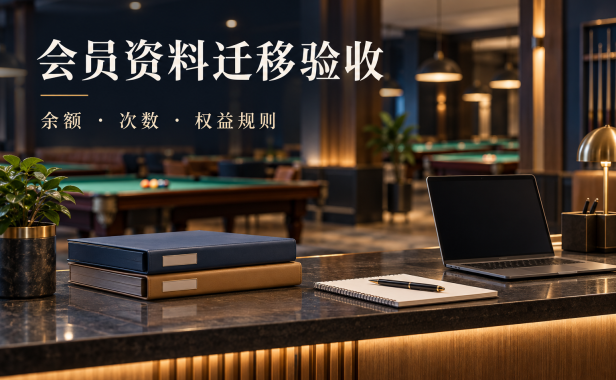 台球厅更换管理系统,会员余额和剩余次数怎样验收迁移?