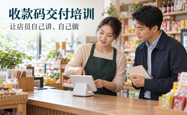 收款码代理交付后,怎样确认店员真正会用?